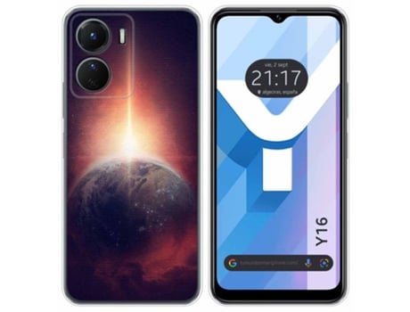 Capa para Vivo Y16 TUMUNDOSMARTPHONE Desenhos Terra Multicor