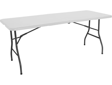 Mesa Dobrável Rectangular GH 91 Branco Catering 180Cm