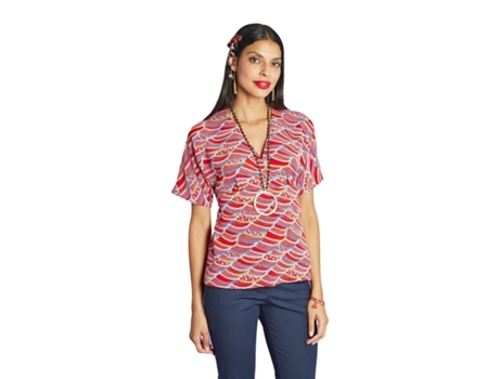 Blusa de Mulher ANTOINE ET LILI Naga Vermelho (38)