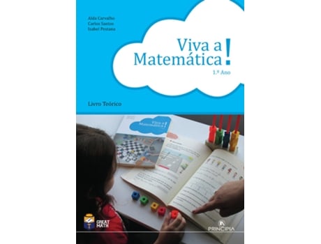 Livro Viva a Matemática Teórico 1º Ano NE de Alda Carvalho, Carlos Santos e Isabel Pestana (Português)