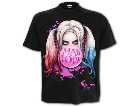 T-shirt Harley Quinn  BATMAN CORE (L - Algodão - Preto)