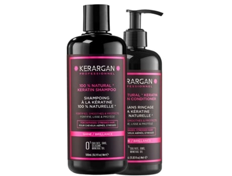 KERARGAN Duo Shampoo e Leave-In com Queratina 500Ml 350Ml