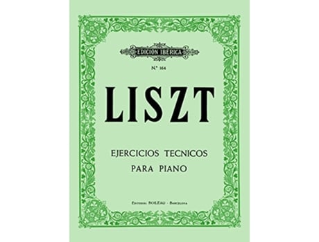 Livro Ejercicios Técnicos de Franz Liszt (Espanhol)