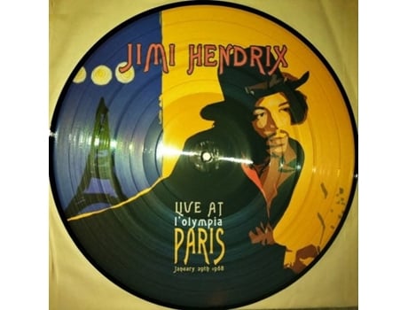 Jimi Hendrix Live At L'Olympia Paris Vinil Picture Disc Edição Limitada