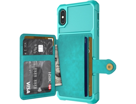 Capa iPhone X, XS WISETONY Kaiqimi-687 Verde