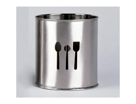 Lifestyle porta-utensilios inox alto 10x18,5 cm ref.2140