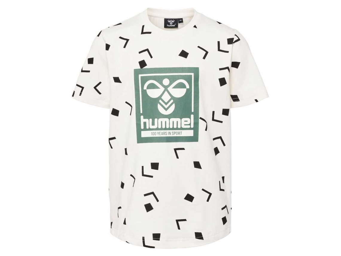 Rapaz Beige T-shirt Manga 7 Curta De Eli Years Camiseta HUMMEL