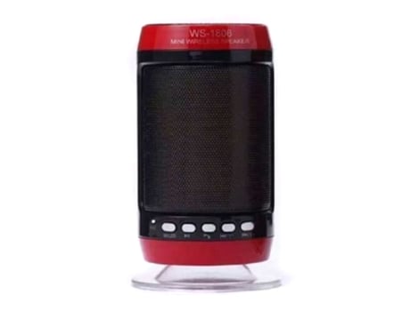 Coluna HIGH-TECH & BIEN-ETRE/Coluna HIGH-TECH & BIEN-ETRE Bluetooth Vermelho Ws-1806B