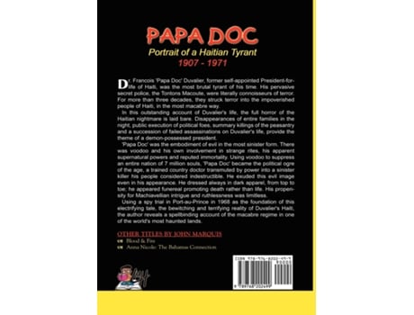 Livro Papa Doc de John Marquis (Inglês - Capa Dura)