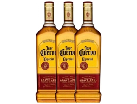 Tequila JOSÉ CUERVO José Cuervo Reposado Dorado (1 L - 3 unidades)