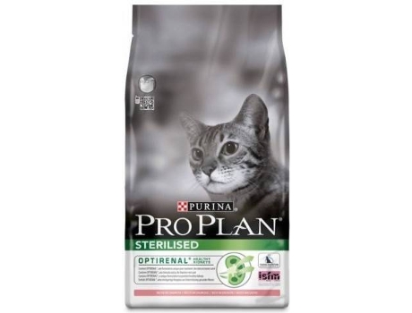 Ração para Gatos  Pro Plan (10Kg - Seca - Castrados - Sabor: Salmão e Arroz)