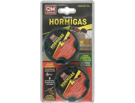 Trampa Gel Anti Hormigas Efecto Cadena para Eliminar Hormigueros Pack 2 Trampas de 5 Gr. QUIMUNSA