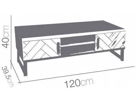 Consola HOGAR Y MÁS Tv Madera Kapi (Natural Com Cores Neutras)