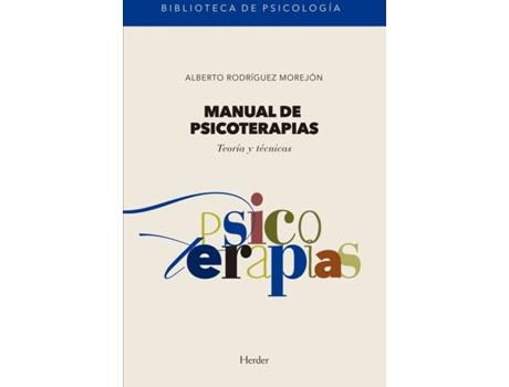 Livro Manual De Psicoterapias de Alberto Rodríguez Morejón (Espanhol)