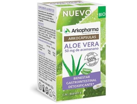 Suplemento Alimentar ARKOPHARMA S Aloe Vera Bio (30 cápsulas)