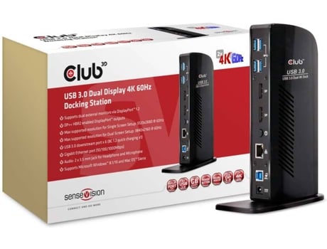 Suporte CLUB3D USB 3.0 Dual Display