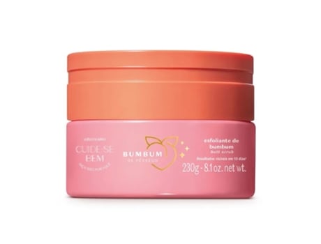 Creme Esfoliante Cuide-se Bem Bumbum de Pêssego 230g