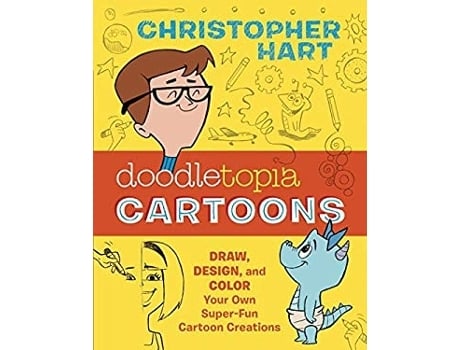 Livro doodletopia: cartoons de c hart (inglês)