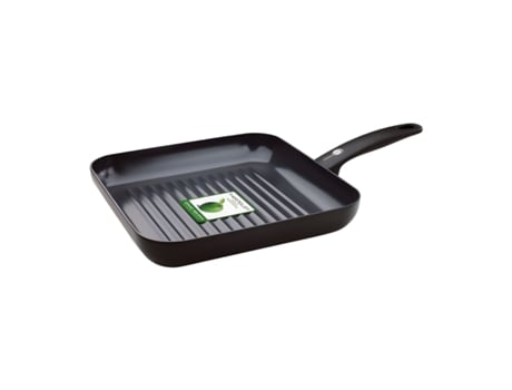 Grelha Quadrada de Cerâmica Antiaderente Saudável GREENPAN Cambridge de 28 Cm Sem Pfas Preta