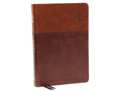 Livro NKJV, Matthew Henry Daily Devotional Bible, Leathersoft, Brown, Red Letter, Comfort Print de Thomas Nelson (Inglês)