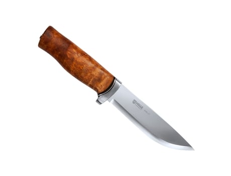 HELLE Gt Knife 4.84 Inch Blade Curly Birch Handle