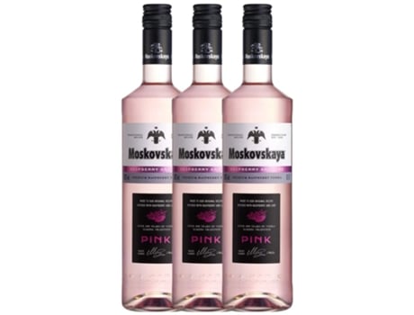 Vodka MOSKOVSKAYA Moskovskaya Pink (0.7 L - 3 unidades)