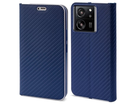 Capa Fólio Tipo para Xiaomi Xiaomi 13T / 13T Pro MOOZY Carbono Azul