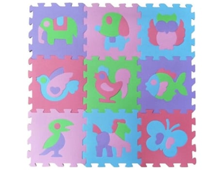 Baby Puzzle FREEON Animais 9 Unidades