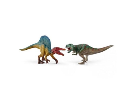 Conjunto de Figuras  Spinosaurus e T-Rex Pequenos