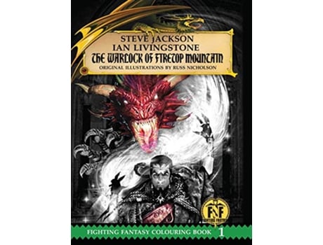 Livro The Warlock of Firetop Mountain Colouring Book de Ian Livingstone Steve Jackson (Inglês)