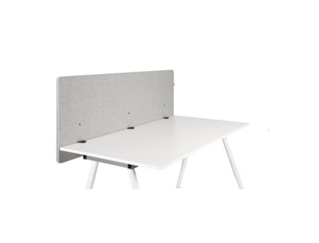 Divisória Acústica para Mesa Flexmiut D 160 cm Gris Claro HJH OFFICE