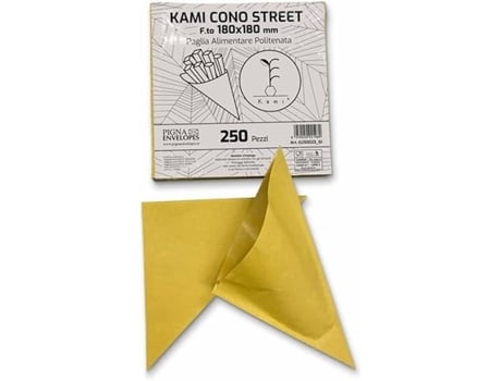 Cones de Rua em Papel de Celulose Pura 180 X 180 Mm KAMI Branco Adulto