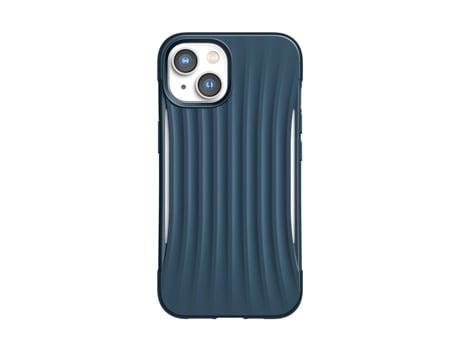 Capa para iPhone 14 RAPTIC Pele Sintética Anti-Choque Azul .