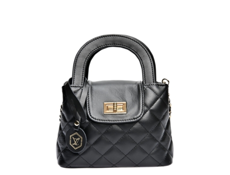 Mala de Mulher LUISA VANNINI Crossbody Lv Nero Pele Preto