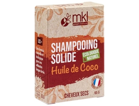 Shampoo Sólido de Óleo de Coco para Cabelos Secos 65 G MKL GREEN NATURE