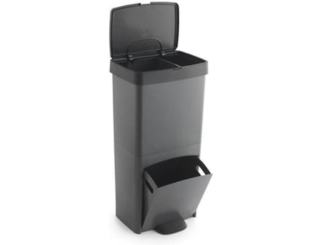 Caixote do Lixo para Reciclagem com Pedais 30 L Aço Inoxidável - 50603