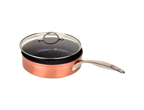 Cobre Sauteuse KITCHEN PRO Cobre Adulto Revestimento Antiaderente Resistente 24cm