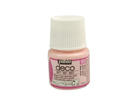 Tinta Acrílica PÉBÉO Fosca (Opaca - Rosa Claro 45 ml)