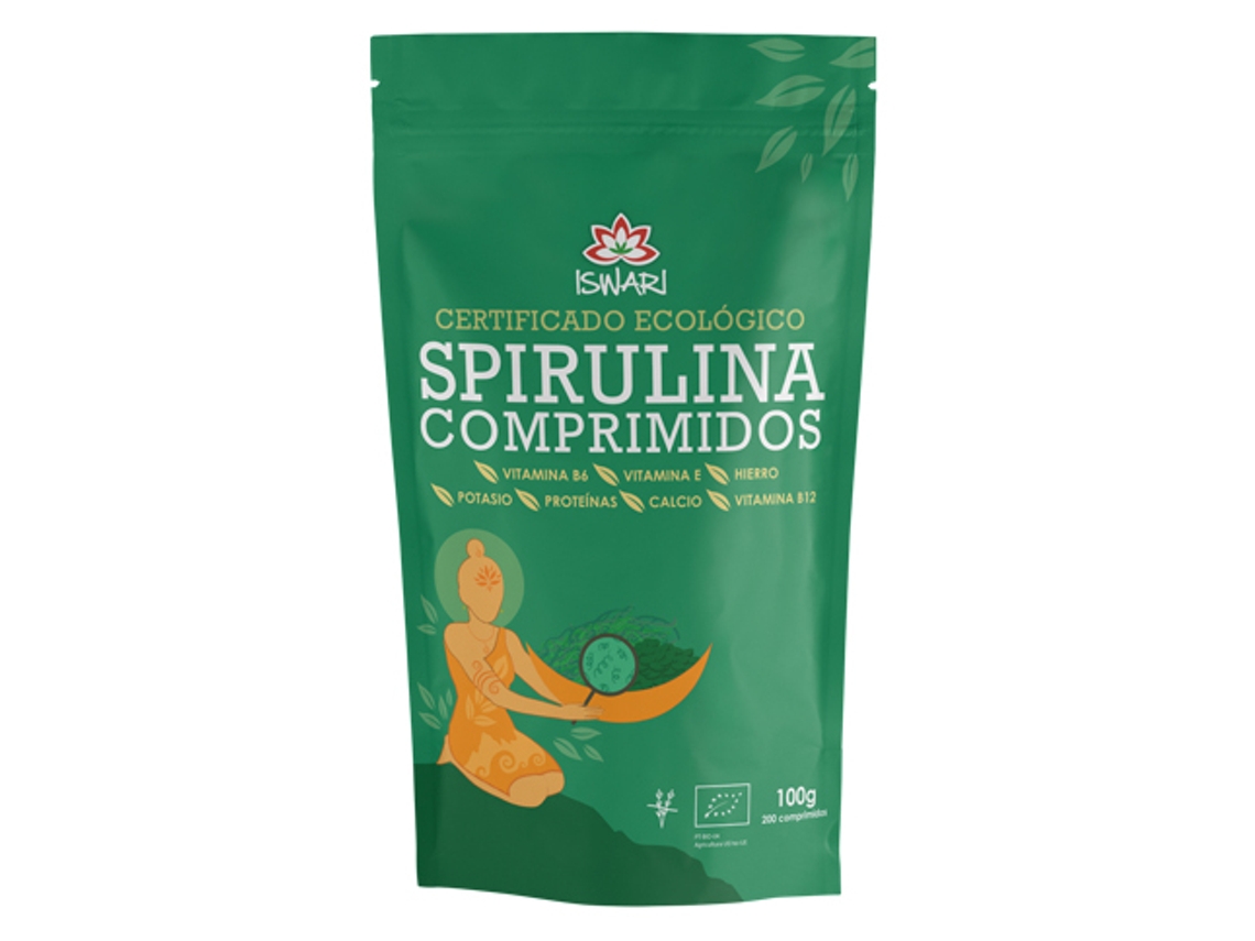 Spirulina Superalimento 200 Comprimidos Bio Iswari