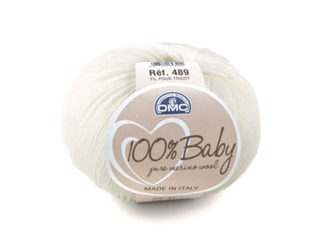 Fio de La DMC 100% Baby 489/01 50G Branco