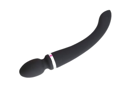 Vibrador poderoso de cabeça dupla de 10 velocidades para mulheres (preto) OEMG