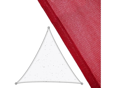 Toldo  Triangular (Vermelho - 5x5x5 m - Fibra)