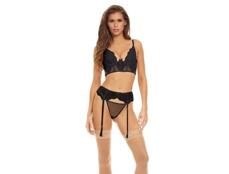 Conjunto de Lingerie BOMBSHELL BOUDOIR Preto (S)