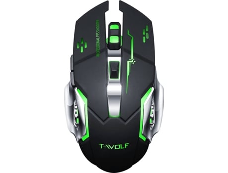 Rato Gaming T-WOLF Q13 (2.400 dpi - Preto)