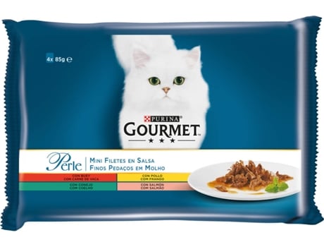 Ração para Gatos  (8x85 g - Húmida - Adulto - Sabor: Varias Carnes)