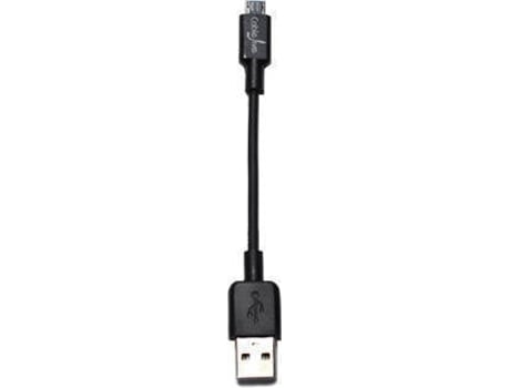 Cabo de Dados CABLEJIVE (USB A - Micro USB B - 0.7 cm - Preto)