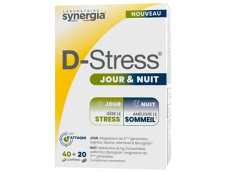 Synergia D-Stress Dia e Noite 60 Comprimidos SYNERGIA