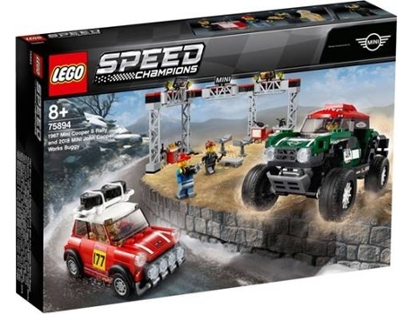 Speed Champions: 1967 Mini Cooper S Rally and 2018 MINI John Cooper Works Buggy - 75894 (Idade mínima: 8 - 481 Peças)