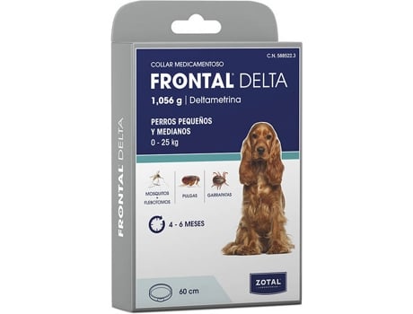 Coleira para Cães ZOTAL Frontal Delta Branco (60 cm)