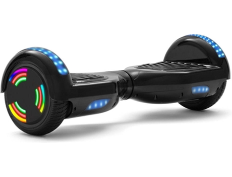 Hoverboard E-RIDES WF4 Preto (Autonomia: 30-60 min Velocidade Máx: 12 km/h)